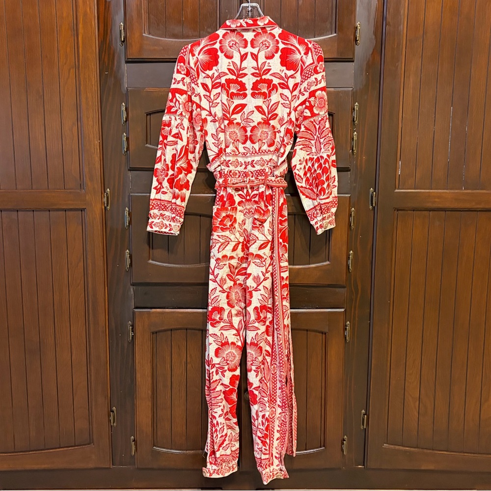 Farm Rio Red Jumpsuit - Picture 3 of 5